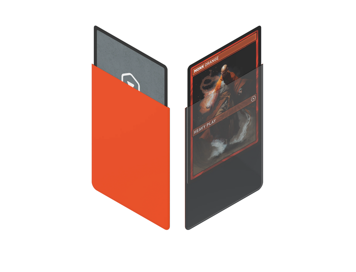 Heavy Play Curv Sleeves - Monk Orange (100) | Elderwoods