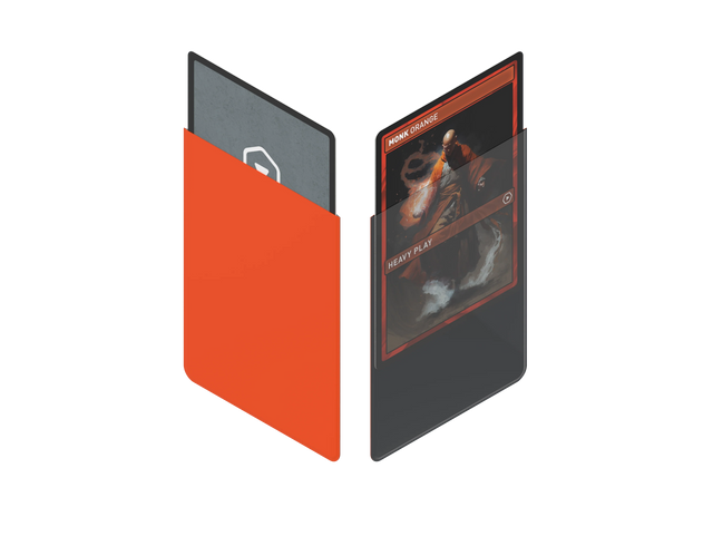 Heavy Play Curv Sleeves - Monk Orange (100) | Elderwoods