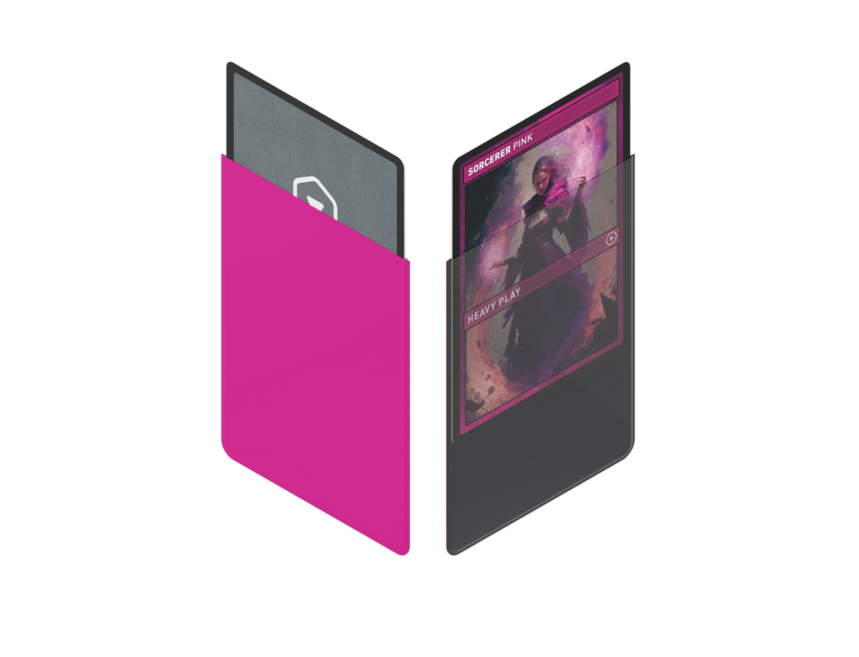 Heavy Play Curv Sleeves - Sorcerer Pink (100) | Elderwoods