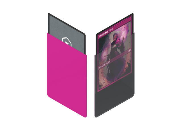 Heavy Play Curv Sleeves - Sorcerer Pink (100) | Elderwoods