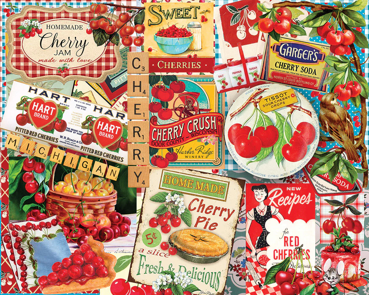 Cherries - 1000 Piece Jigsaw Puzzle White Mountain