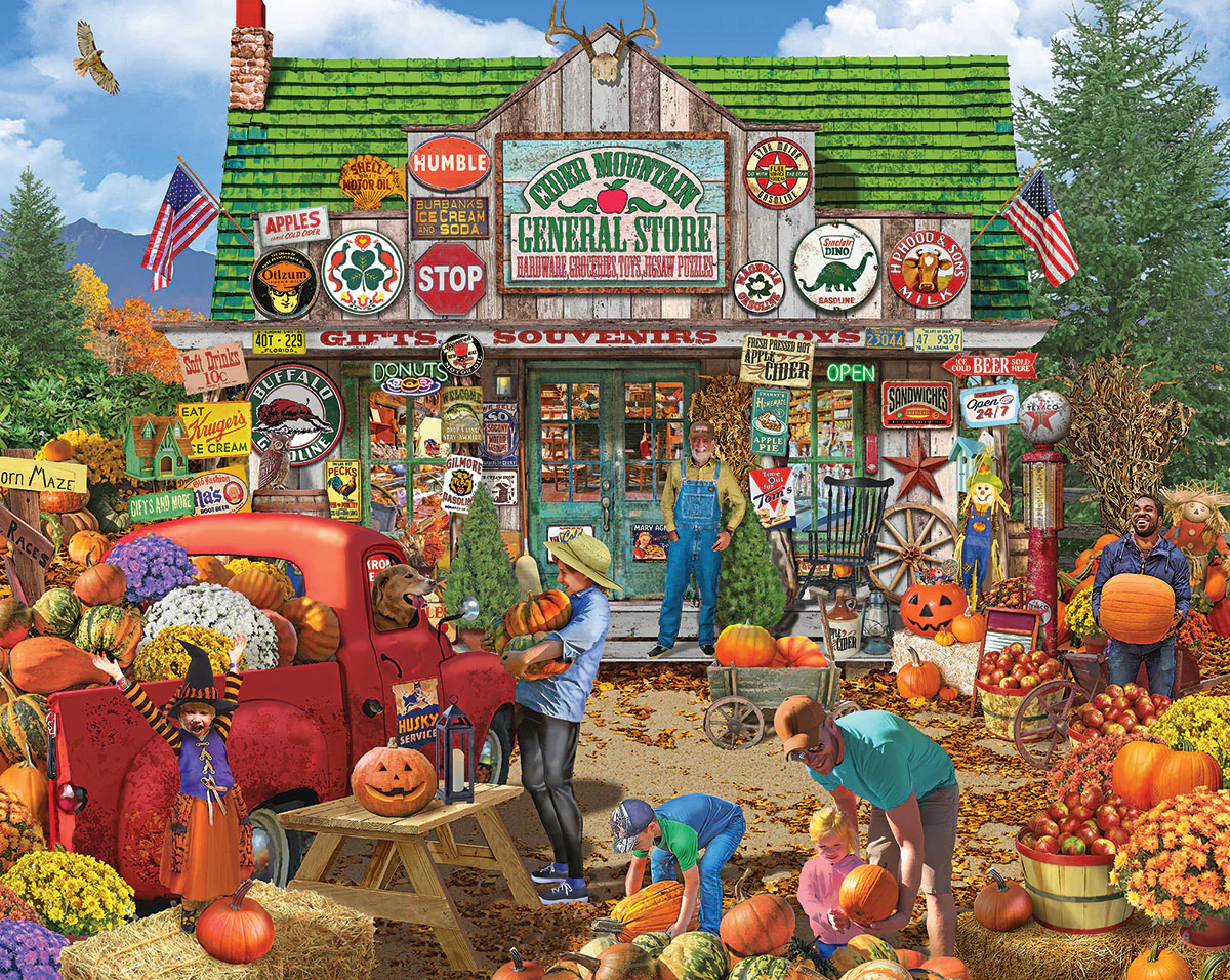 Cider Mountain General Store - 1000 Piece Jigsaw Puzzle White Mountain