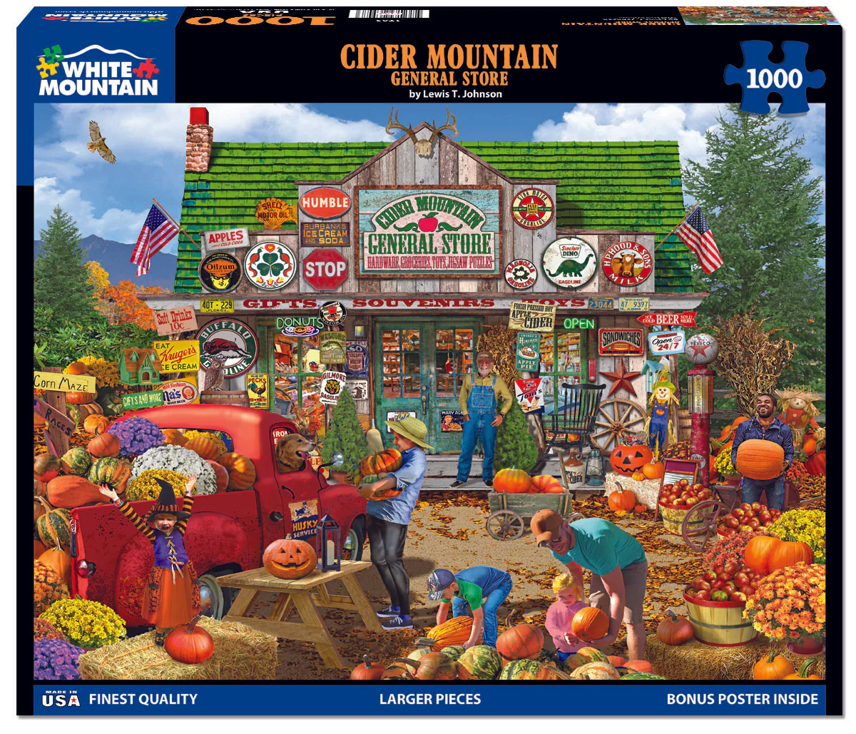 Cider Mountain General Store - 1000 Piece Jigsaw Puzzle White Mountain