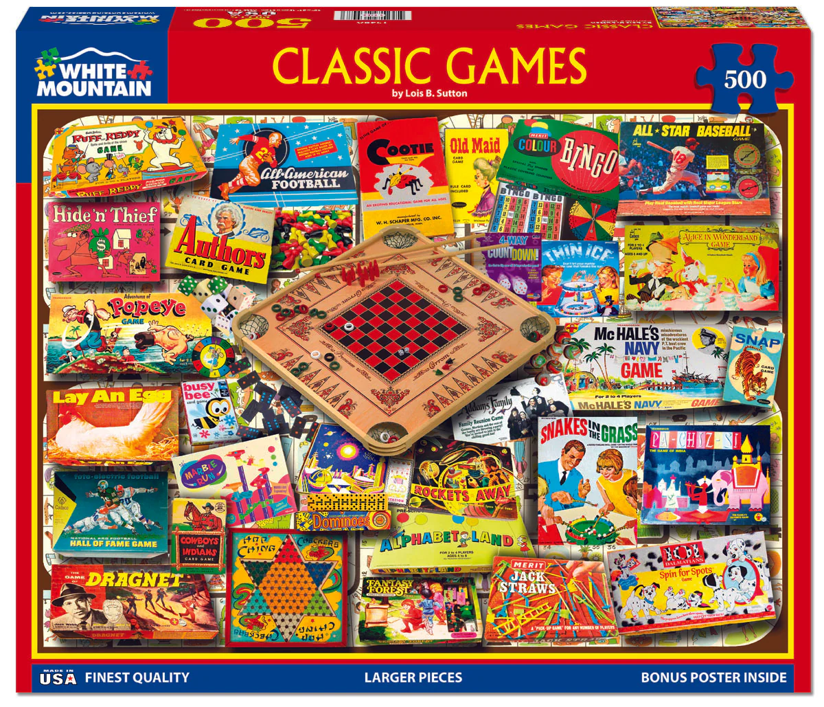 Classic Games - 500 Piece Jigsaw Puzzle White Mountain