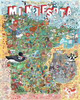 Color Me Minnesota - 1000pc Puzzle Twist