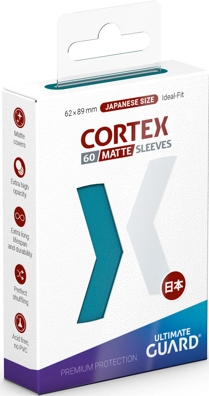 Ultimate Guard CORTEX Japanese Matte Petrol Sleeves (60ct)