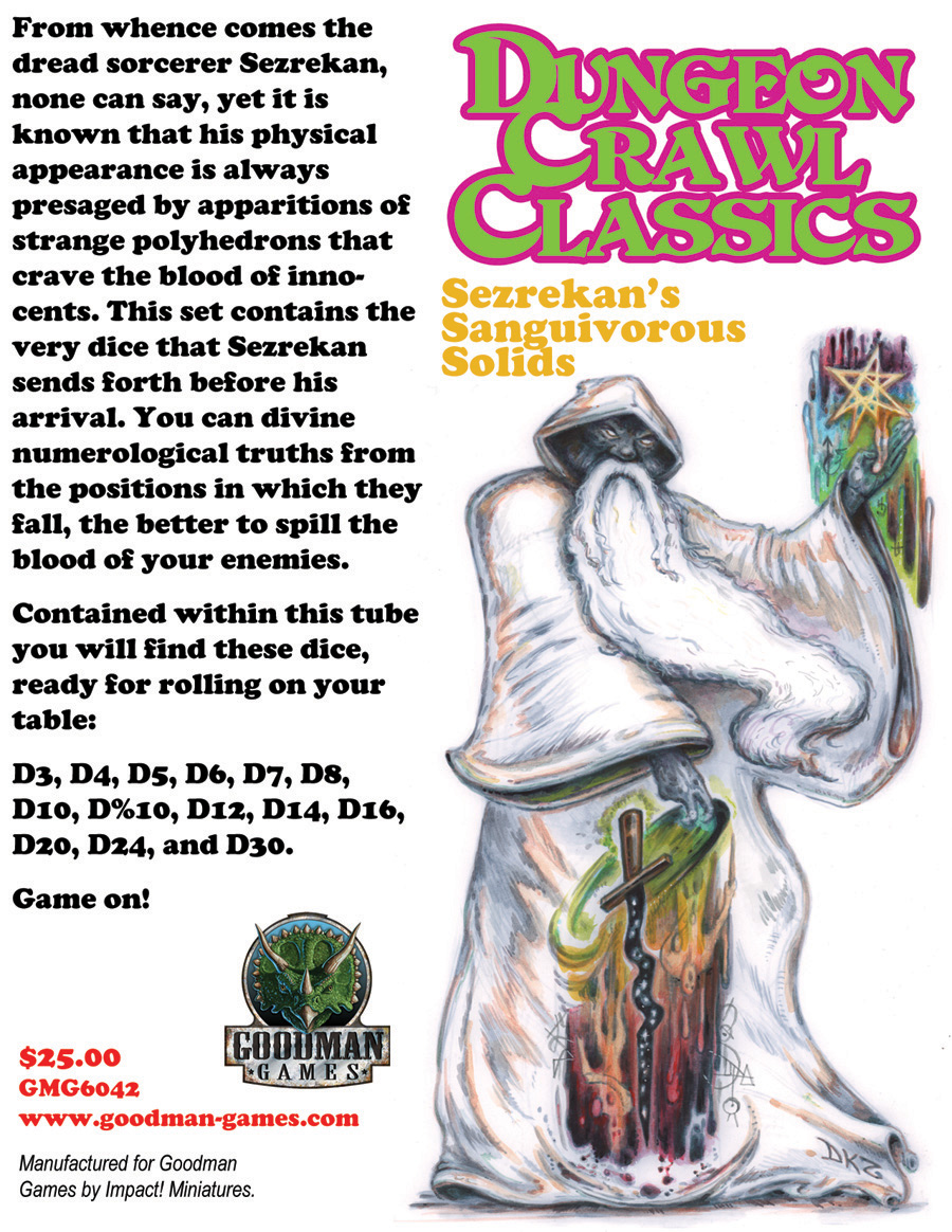 DCC Dice: Sezrekan's Sanguivorous Solids (14 Dice Set)