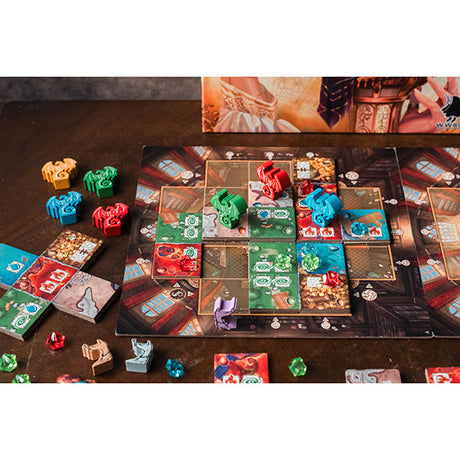 Dragonarium board game element stones and resource management mechanism