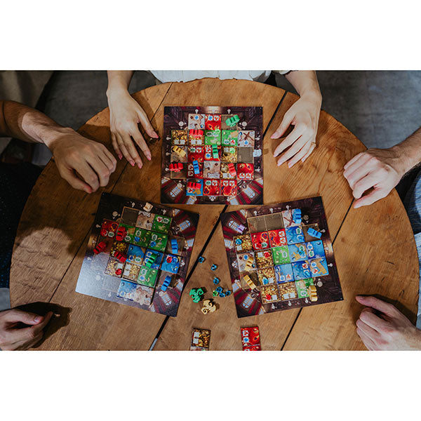 Dragonarium board game solo mode and B-side board overview