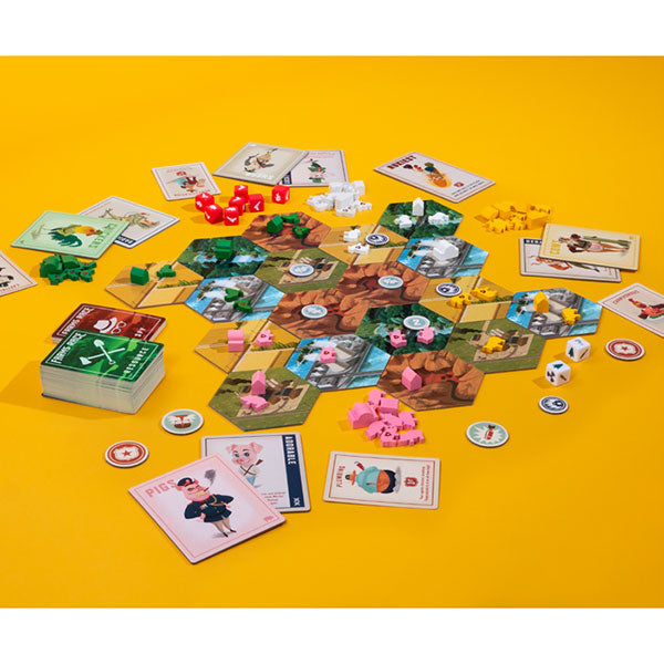 Farms Race board game gameplay in progress