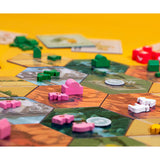 Farms Race board game player boards and cards
