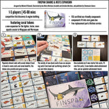 Finspan: Sharks & Reefs board game components and card detail
