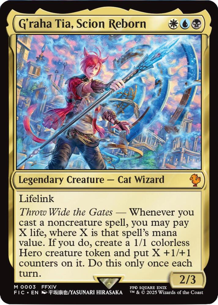 その他 G'raha Tia FINAL FANTASY FESTIVAL 2024 G'raha Tia, Scion Reborn FOIL - MTG Final Fantasy 003 NM