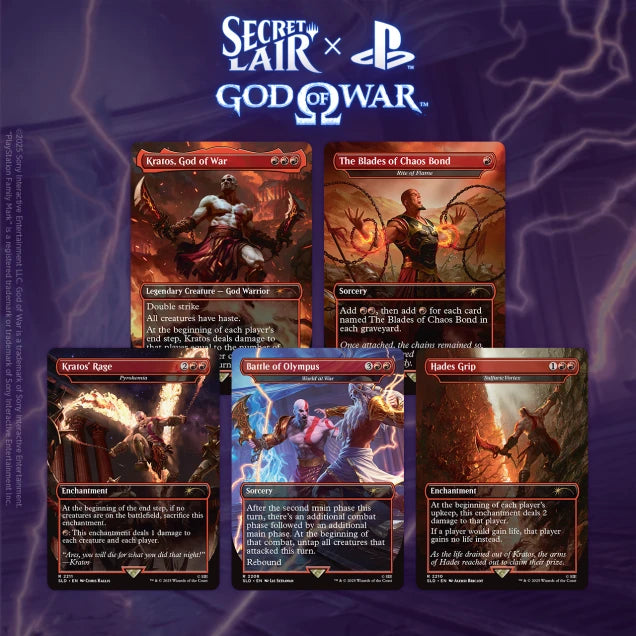 Magic the Gathering CCG: Secret Lair Drop - Playstation - God of War: Greek