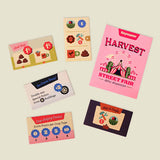 Harvest: Street Fair Mini Expansion board game fair tiles and components