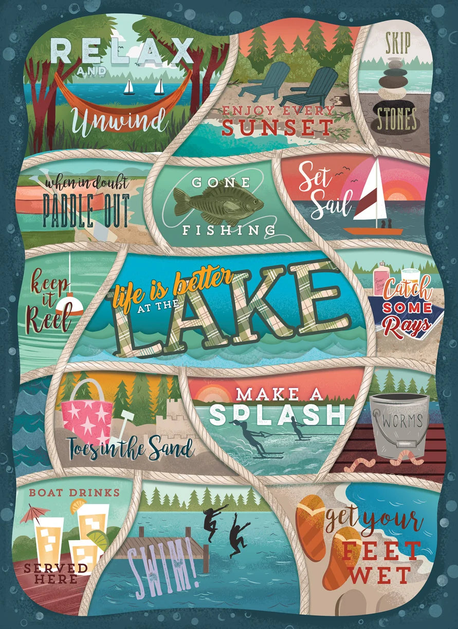 Life is Better at the Lake - 1000pc Puzzle Twist