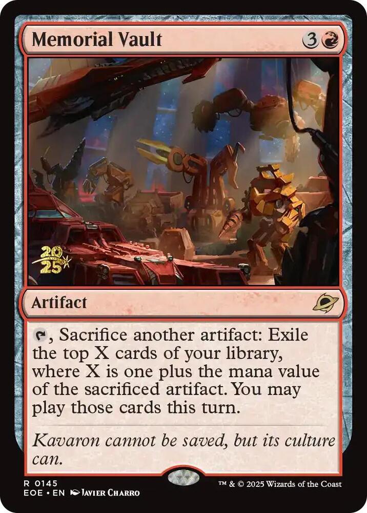 Memorial Vault - MTG Edge of Eternities 145 NM