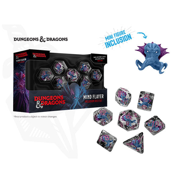 D&D Mind Flayer Inclusion Dice Set - 7-Die Set
