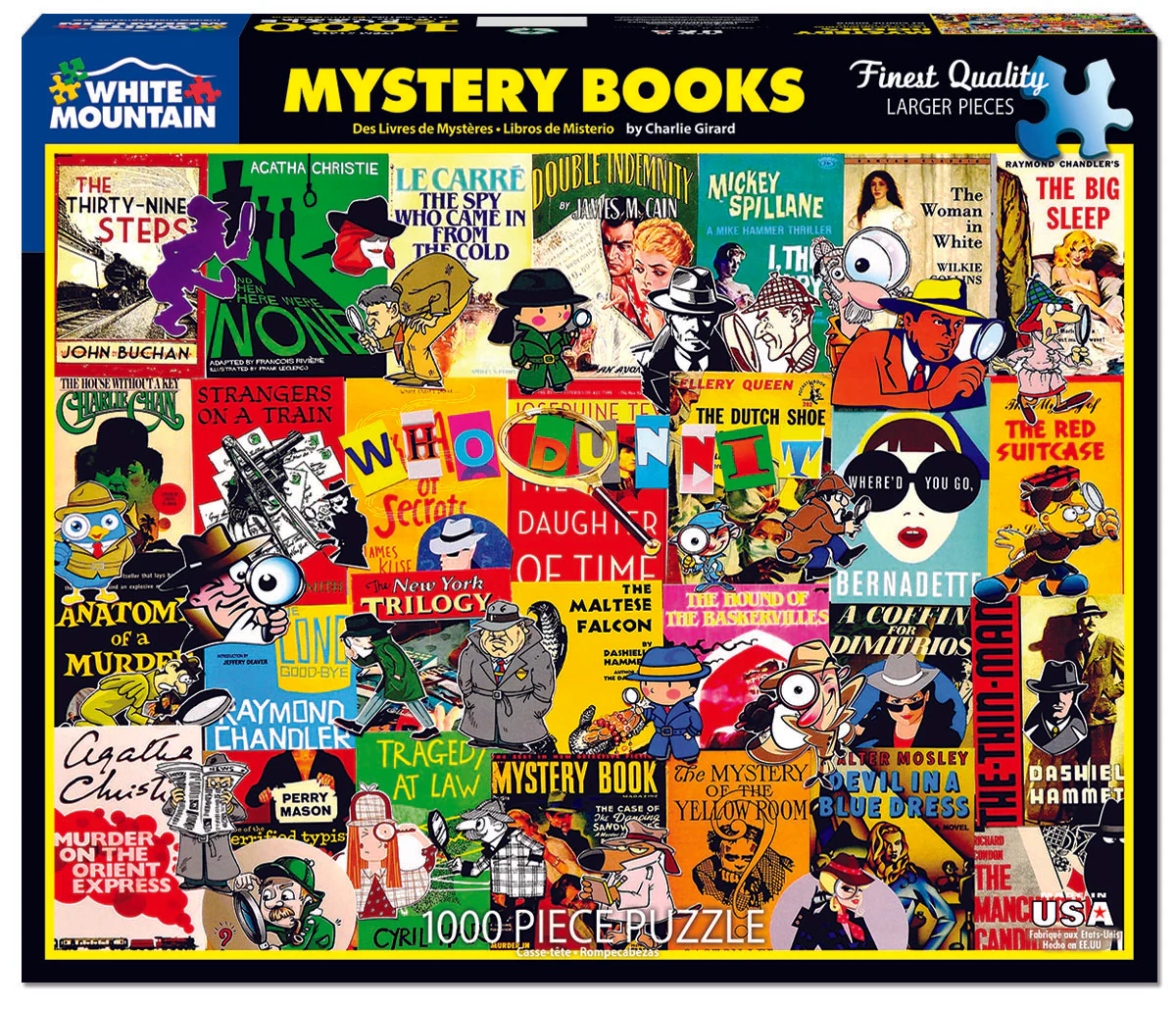 Mystery Books - 1000 Piece Jigsaw Puzzle White Mountain