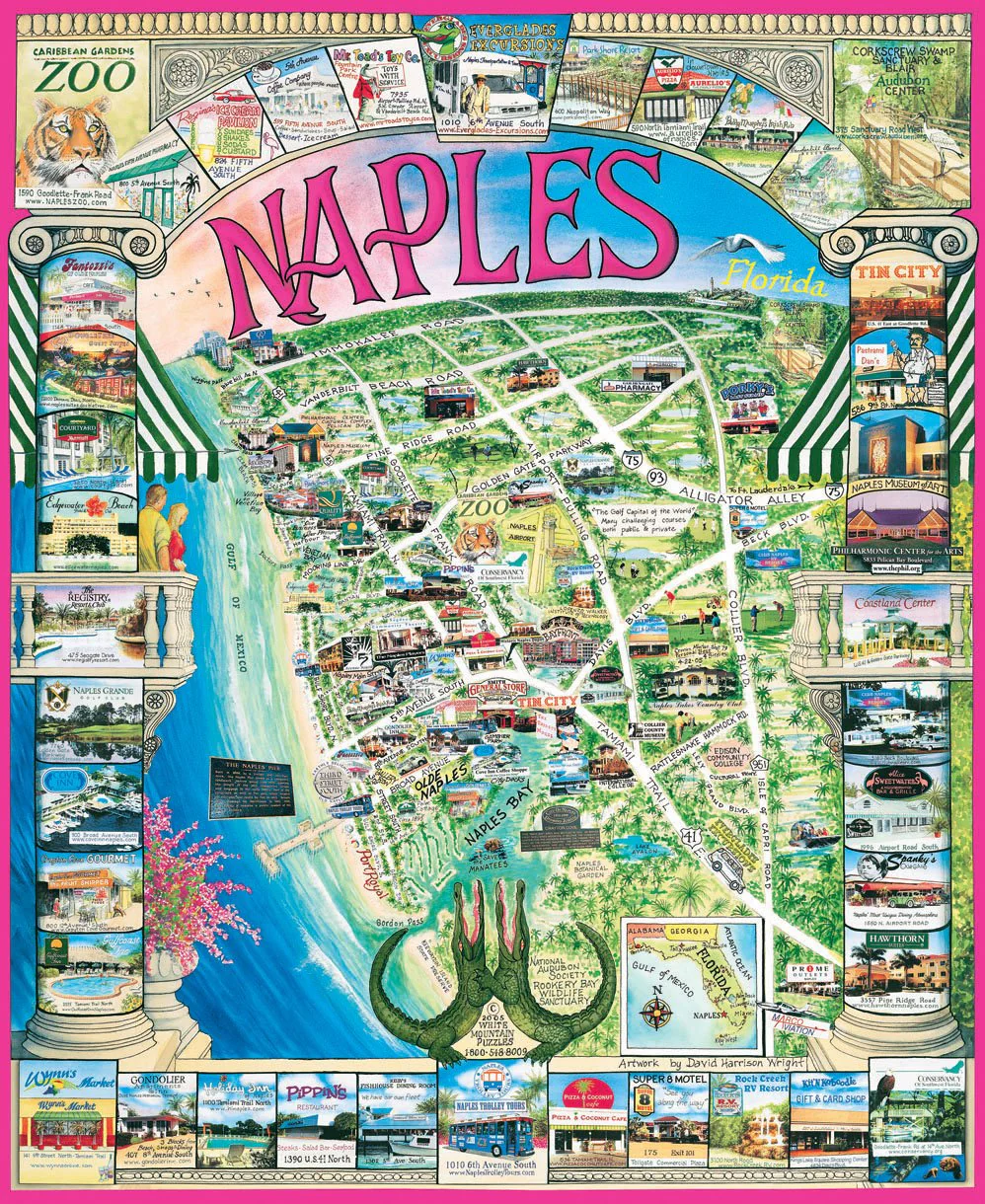 Naples, FL - 1000 Piece Jigsaw Puzzle White Mountain