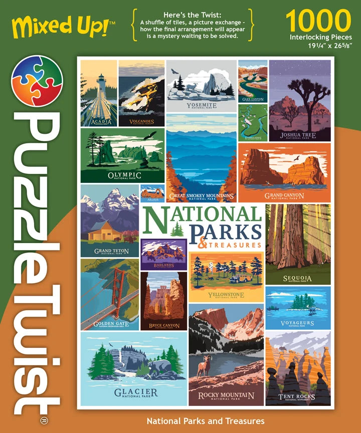 National Parks and Treasures - 1000pc Puzzle Twist