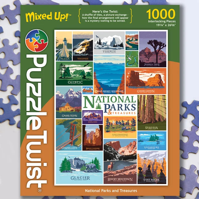 National Parks and Treasures - 1000pc Puzzle Twist