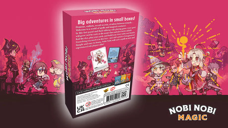 Nobi Nobi RPG: Magic RPG back cover with game details and description