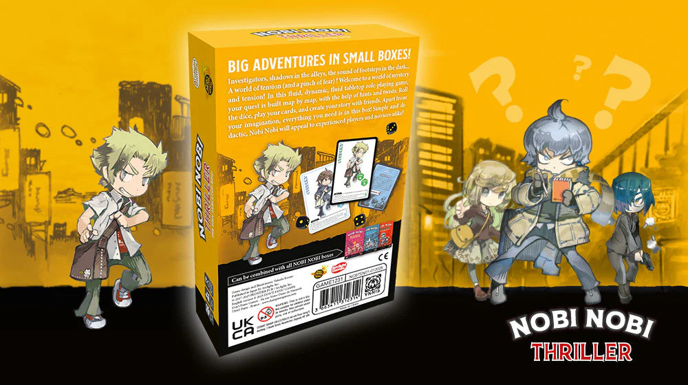 Nobi Nobi RPG: Thriller back cover with game details and description
