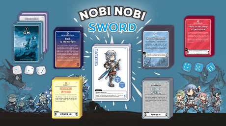 Nobi Nobi RPG: Sword RPG game contents including cards and components