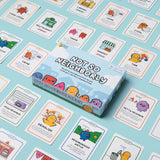 Not So Neighborly board game components and card overview