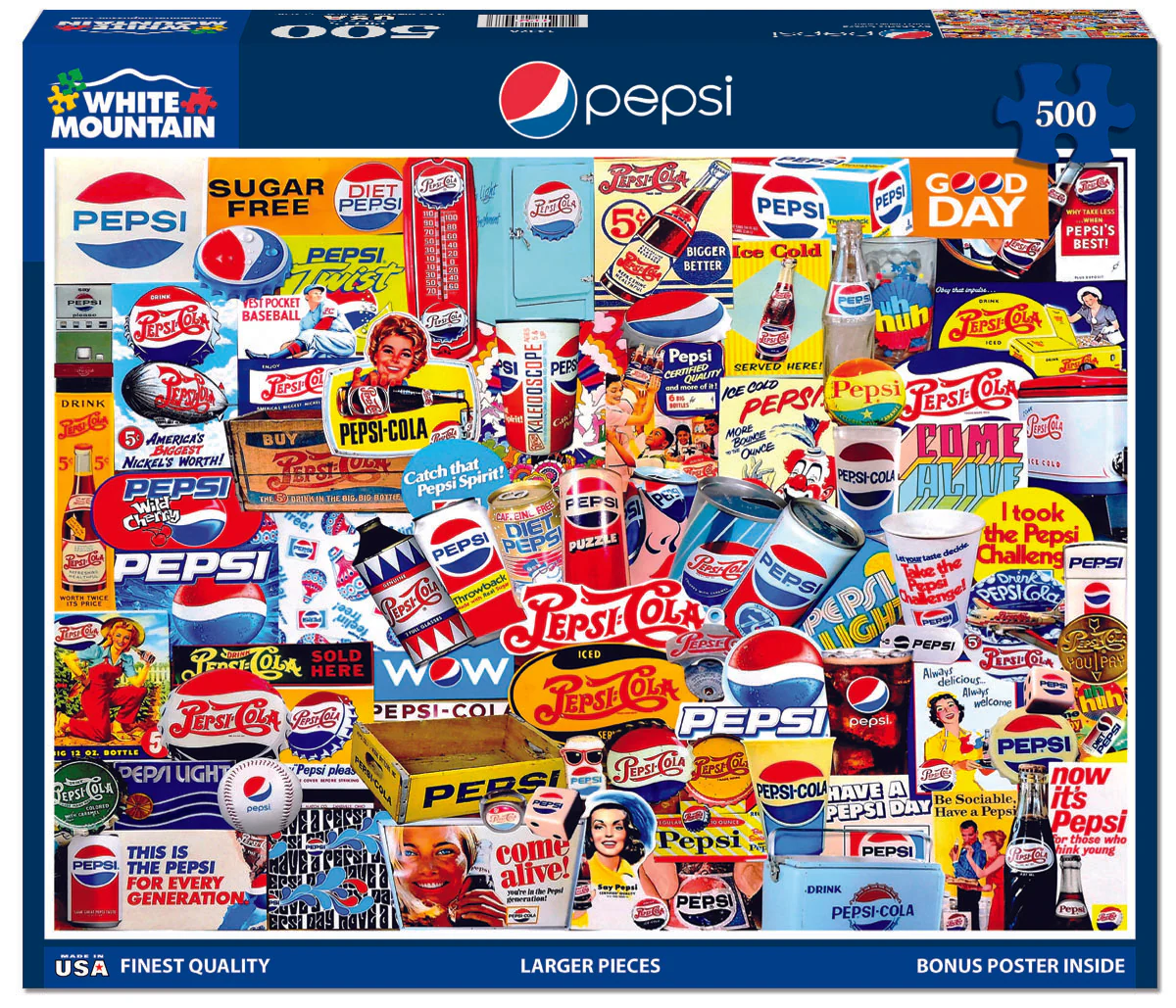 Pepsi - 500 Piece Jigsaw Puzzle White Mountain