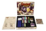 Quarriors! Dice Building Game box insert showing organized dice and card storage