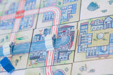Railroad Tiles: Canals Expansion board game in progress