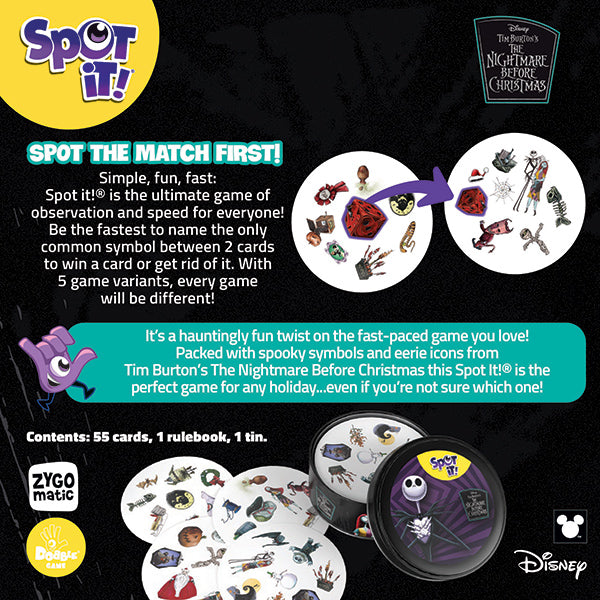 Spot It! The Nightmare Before Christmas
