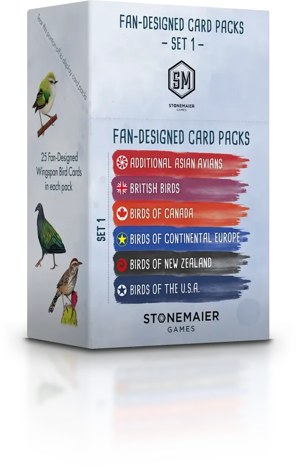 Wingspan: Fan-Designed Bird Packs: Display Box