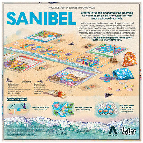 Sanibel Board Game beach and shell collecting theme