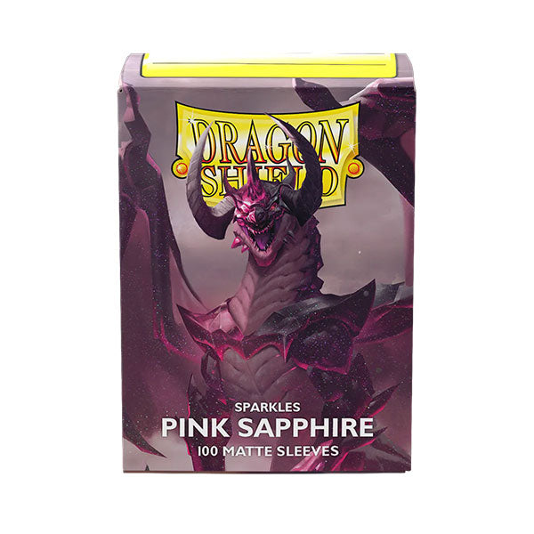 Dragon Shield Sleeves: Standard- Matte Sparkles Pink Sapphire