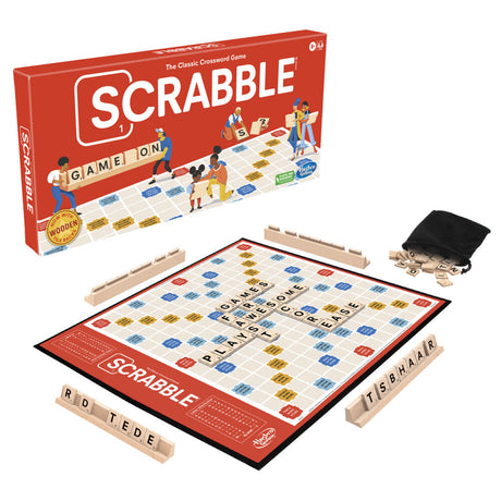 Scrabble - Classic Refresh board game showing game board and letter tiles
