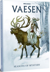 Vaesen Nordic Horror RPG: Seasons of Mystery game components and interior pages