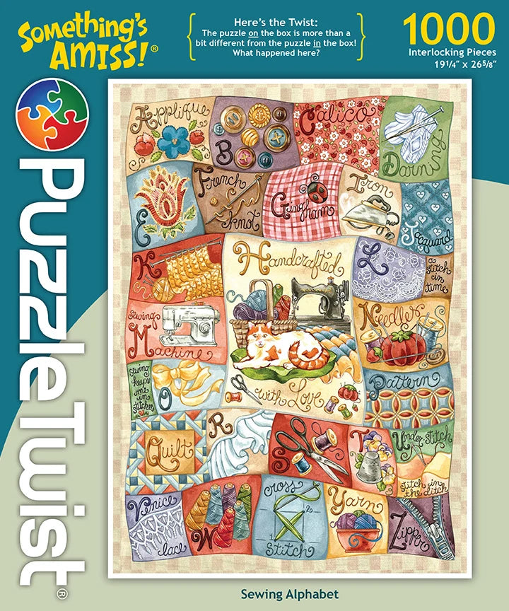 Sewing Alphabet - 1000pc Puzzle Twist