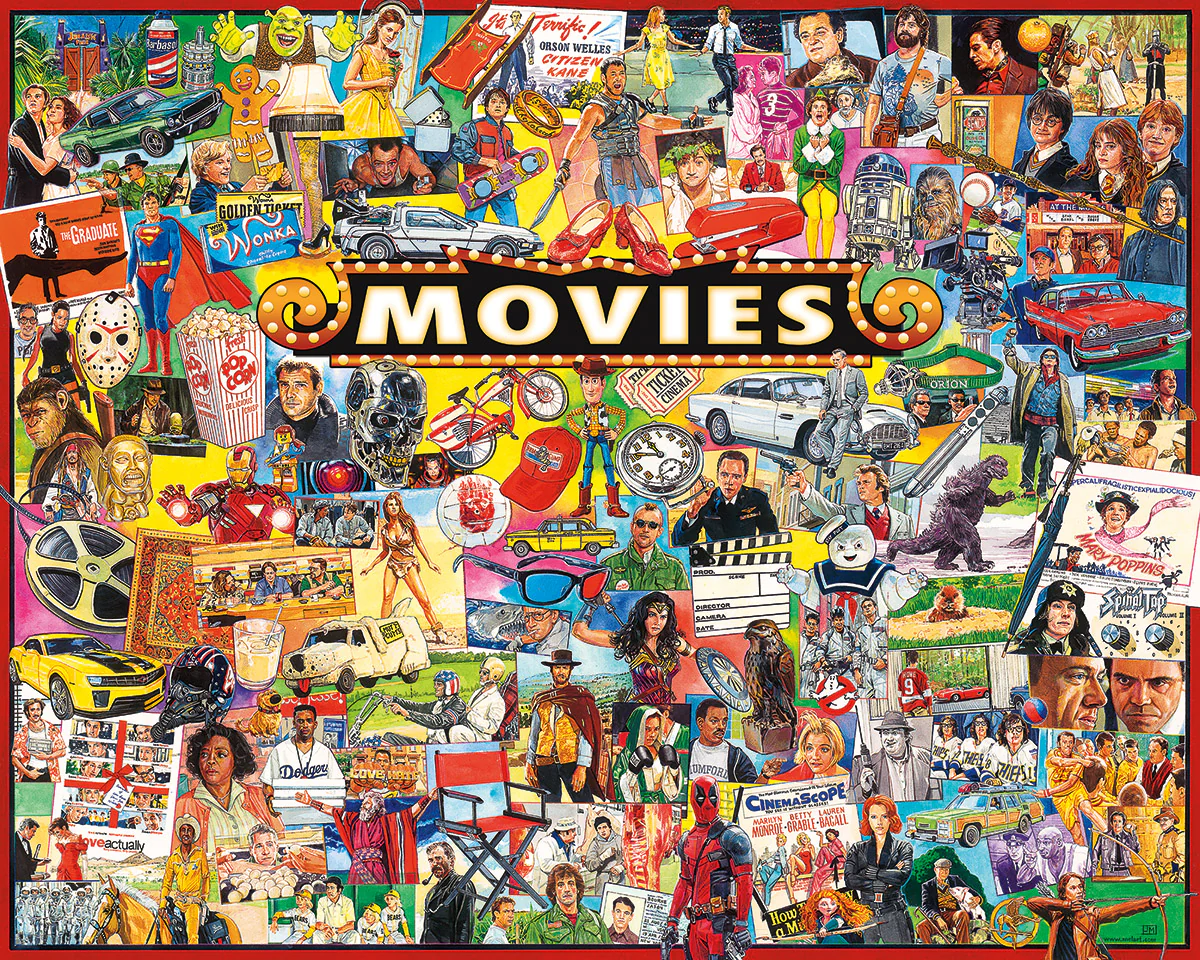 The Movies - 1000 Piece Jigsaw Puzzle White Mountain