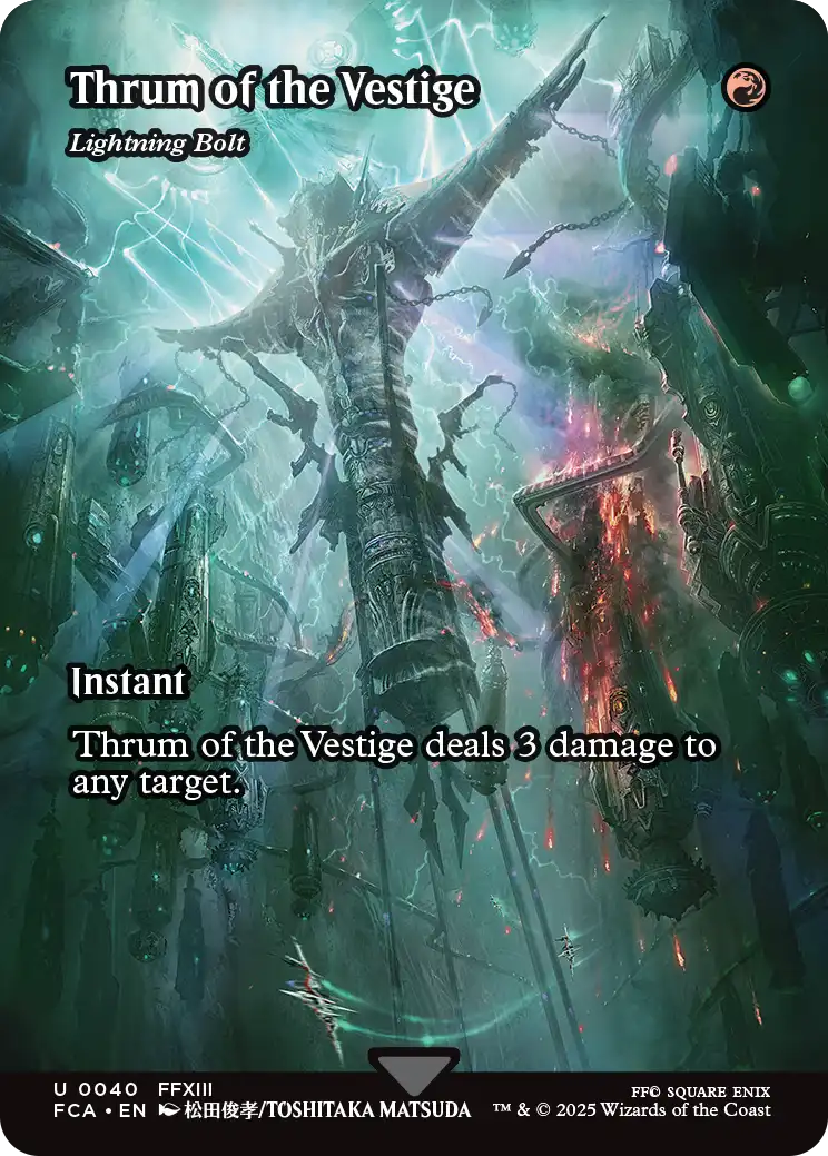 Thrum of the Vestige Showcase Foil - MTG Final Fantasy 040 NM