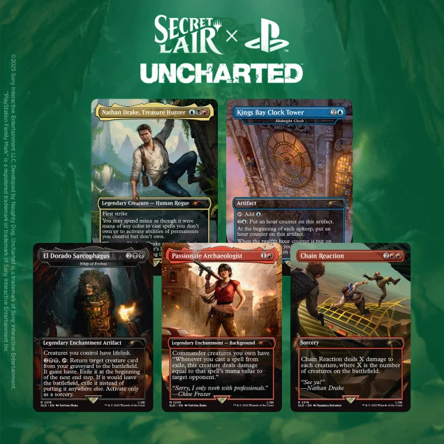 Magic the Gathering CCG: Secret Lair Drop - Playstation - Uncharted: Saga of Thieves