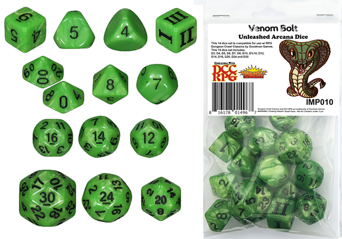 Venom Bolt (14 Dice Set) - For use with DCC