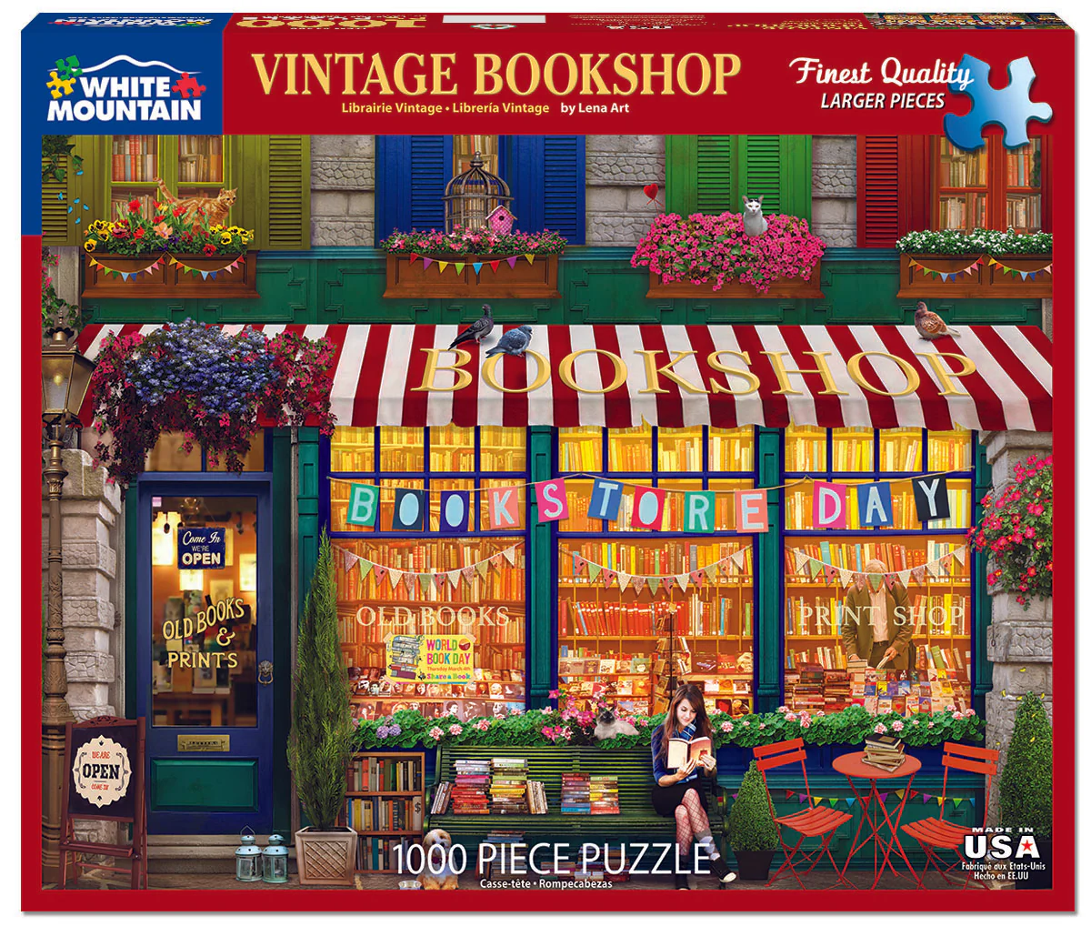 Vintage Bookshop - 1000 Piece Jigsaw Puzzle White Mountain