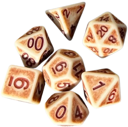 DCC Dice: Wyrdling Sunbleached Bone Dice Set