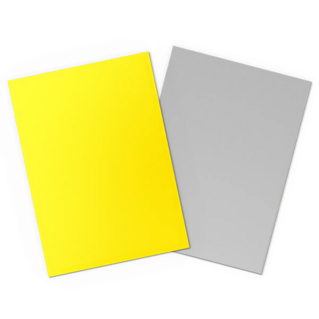  Dragon Shield Yellow & Silver Dual Matte Sleeves - Standard Size matte textured finish detail
