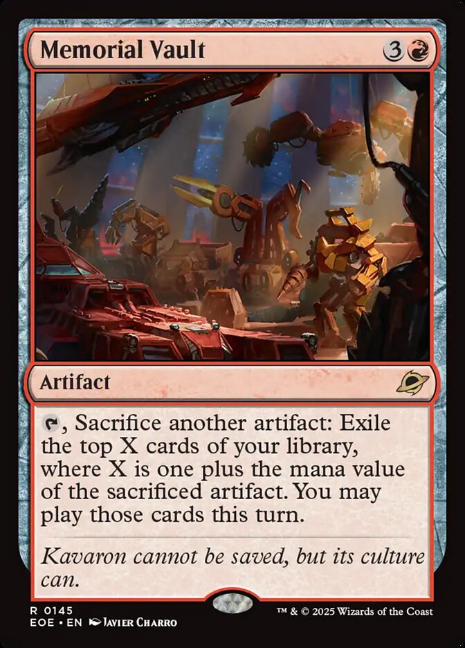 Memorial Vault - MTG Edge of Eternities 145 NM
