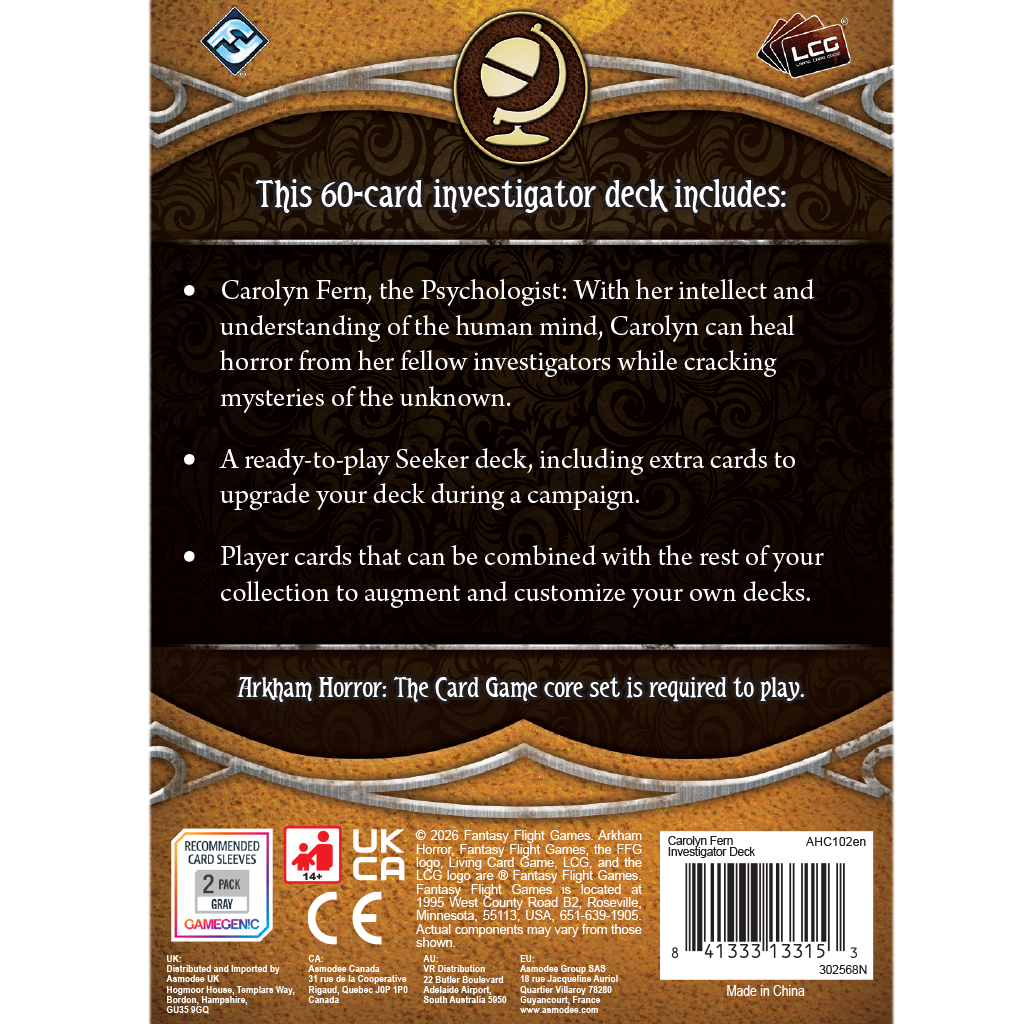 Arkham Horror: TCG - Carolyn Fern Investigator Deck