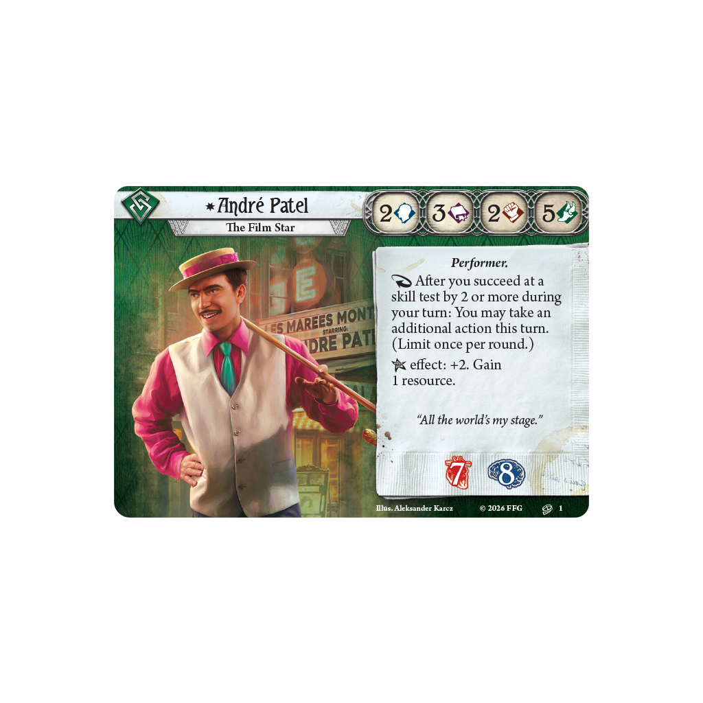 Arkham Horror: TCG - André Patel Investigator Deck